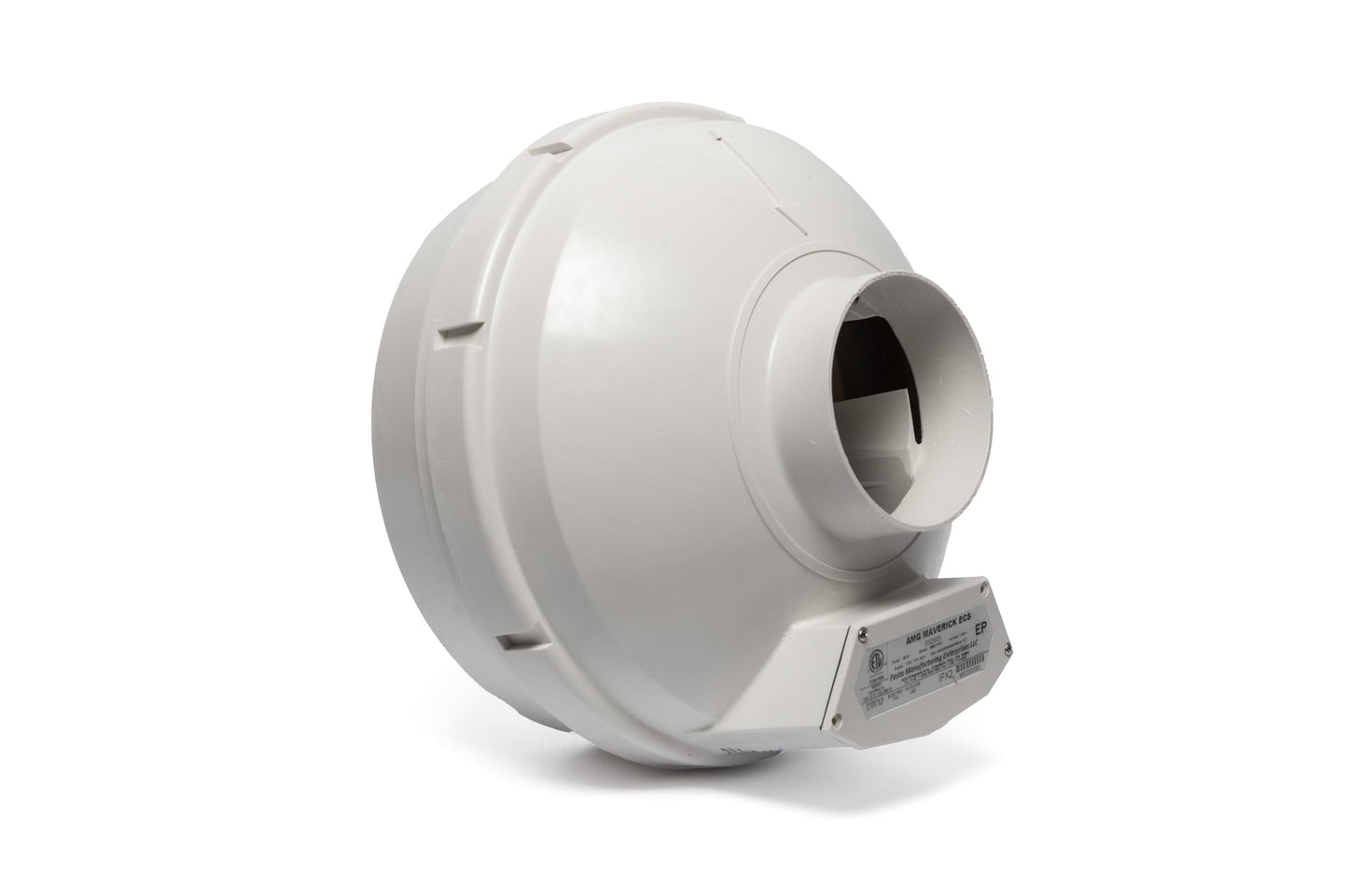 Festa AMG Maverick ECS Radon Fan - 3" Installation Kit - Speed Controllable - Quiet and Energy Efficient Radon Mitigation Inline Fans - Electronically Commutated Motor- High Performance 4" Duct Fan