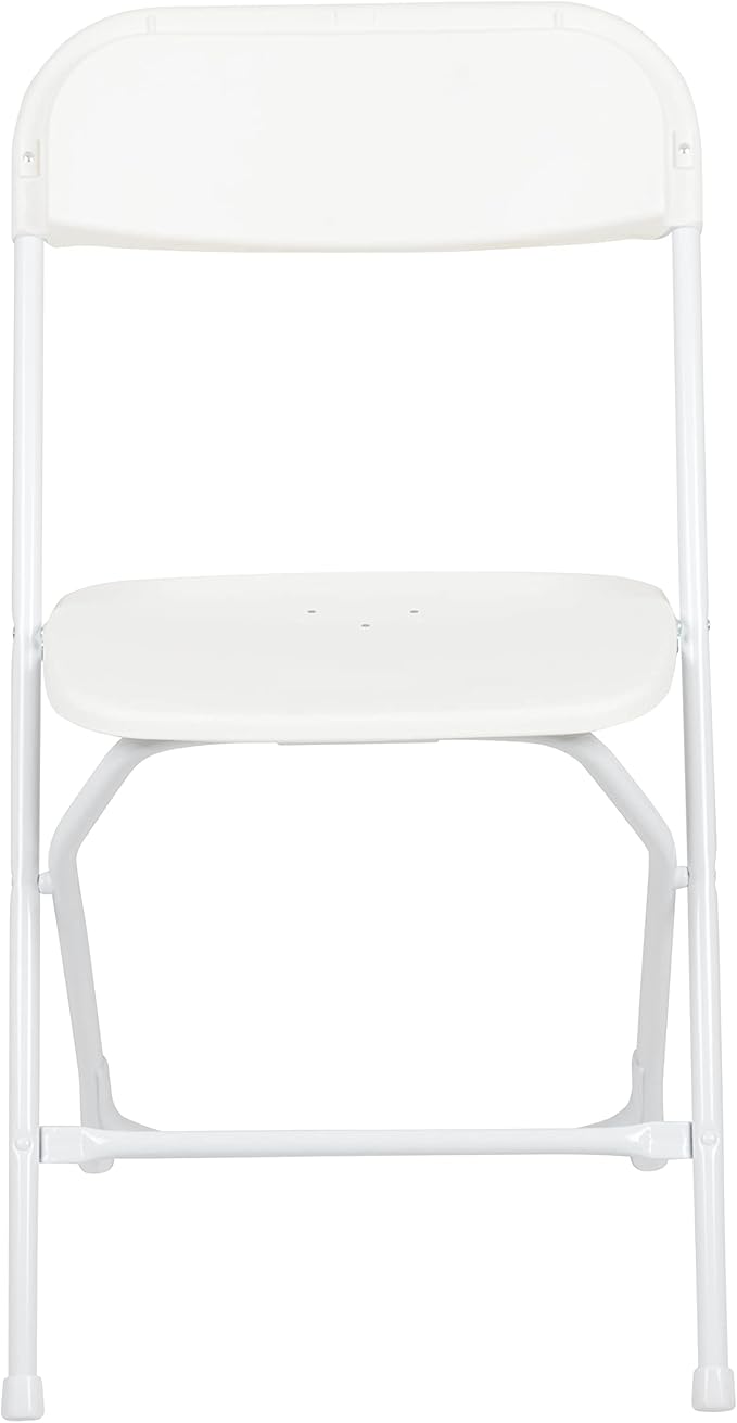 Flash Furniture Hercules Series Plastic Folding Chair - White - 20 Pack 650LB Weight Capacity Comfortable Event Chair-Lightweight Folding Chair