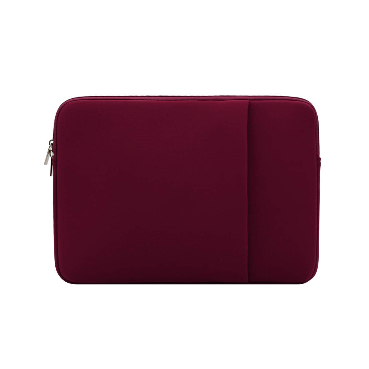 RAINYEAR 14 Inch Laptop Sleeve Compatible with 14" Notebook Computer Chromebook, 15" Macbook Pro M4 M3 M2 Protective Case with Front Pocket & Accessories Pouch(Red)
