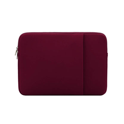 RAINYEAR 14 Inch Laptop Sleeve Compatible with 14" Notebook Computer Chromebook, 15" Macbook Pro M4 M3 M2 Protective Case with Front Pocket & Accessories Pouch(Red)