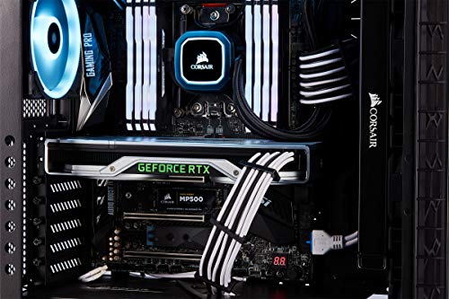 Corsair CP-8920217 Premium Individually Sleeved PSU Cables Starter Kit – Black, 2 Year Warranty, White