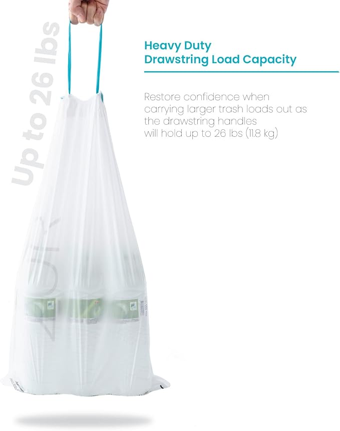 Home Zone Living 2-Pack 5 Gallon Kitchen Trash Bags