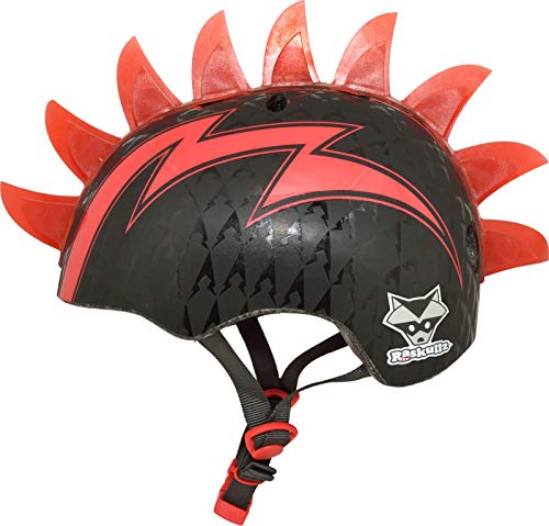 Raskullz Bolt LED Bike Helmet , Black/Red, Child, 8046045
