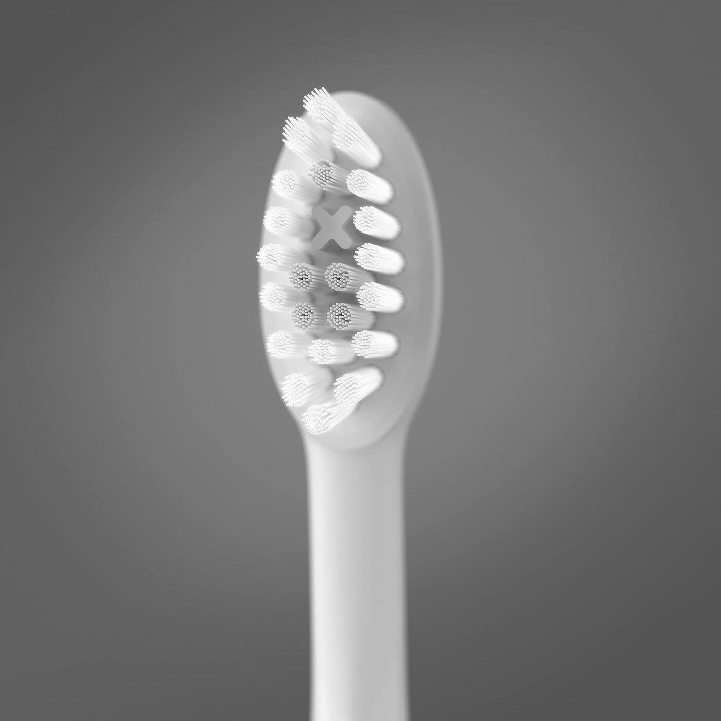 Ordo Replacement Sonic Toothbrush Heads with Pulse Technology for Teeth Cleaning, Plaque Removal, Silicone Polishing, Deep Clean Bristles, Adults, Pack of 4, White Silver