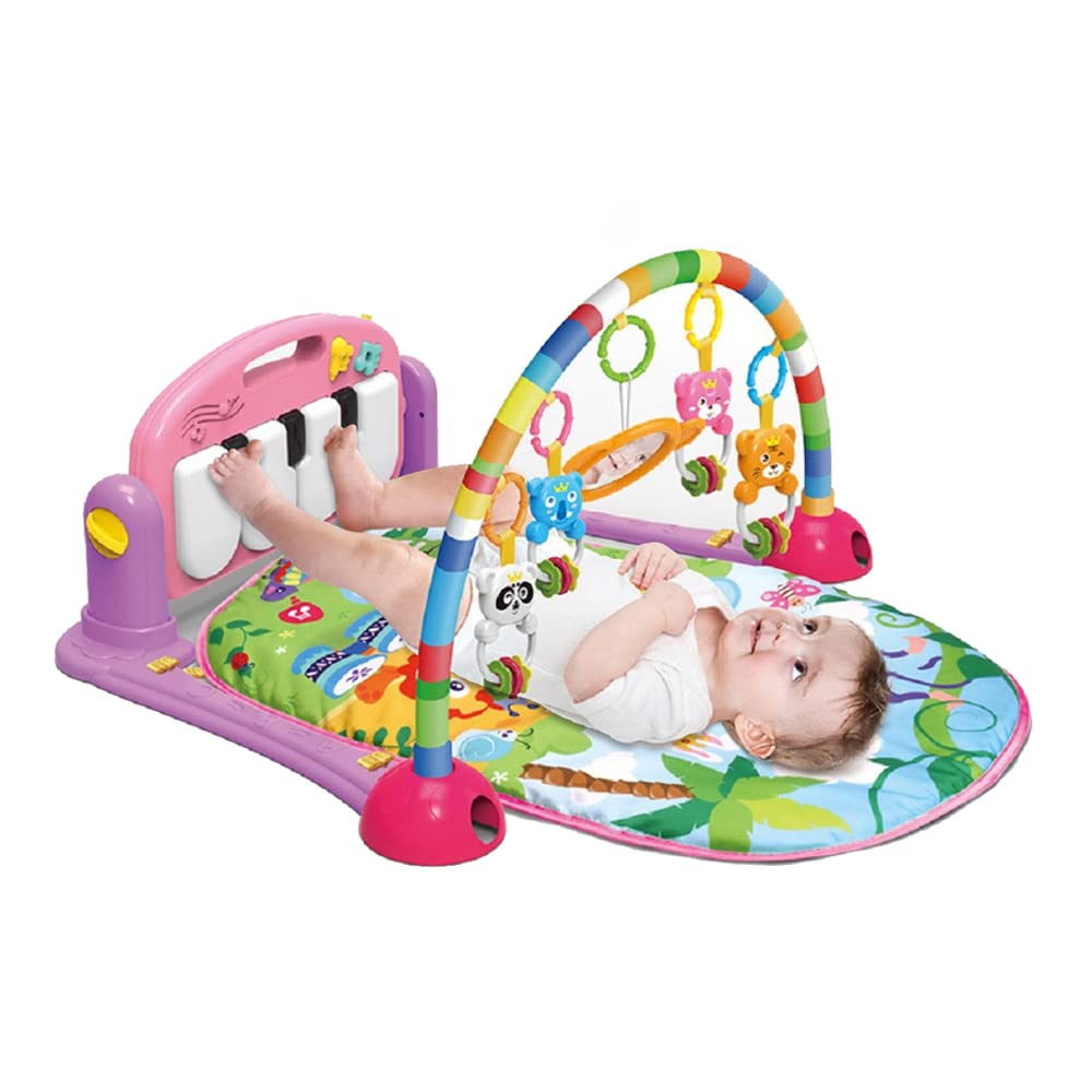 Large Baby Play Mat -Kick and Play Piano Gym -Activity Mats for Infants -Tummy Time-Educational Toys for 0-6-12-18Month+Boys and Girls