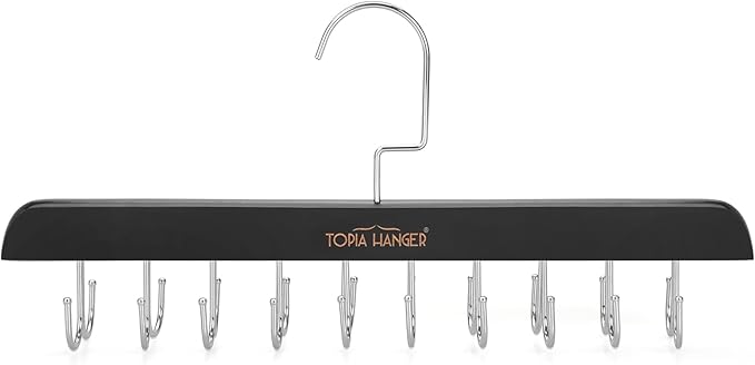 TOPIA HANGER Bra Hanger for Closet, Tank Top Hangers 20 Hooks Capacity Foldable