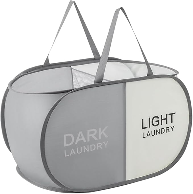 TECHMILLY Collapsible Laundry Basket Durable Pop Up Hamper