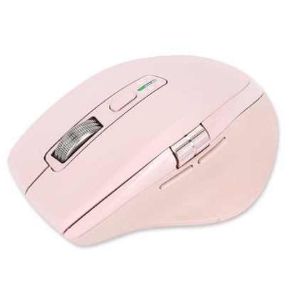 Wireless Side Scroll Mouse with Multi-Device, Ergonomic Computer Mice with Smart Flying Scroll, Quiet Click for Computer, Laptop, iPad, Tablet, MacBook (Grey)