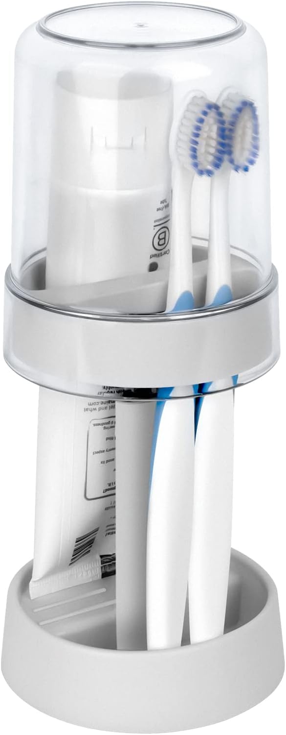 Covered Toothbrush Holder with Cup