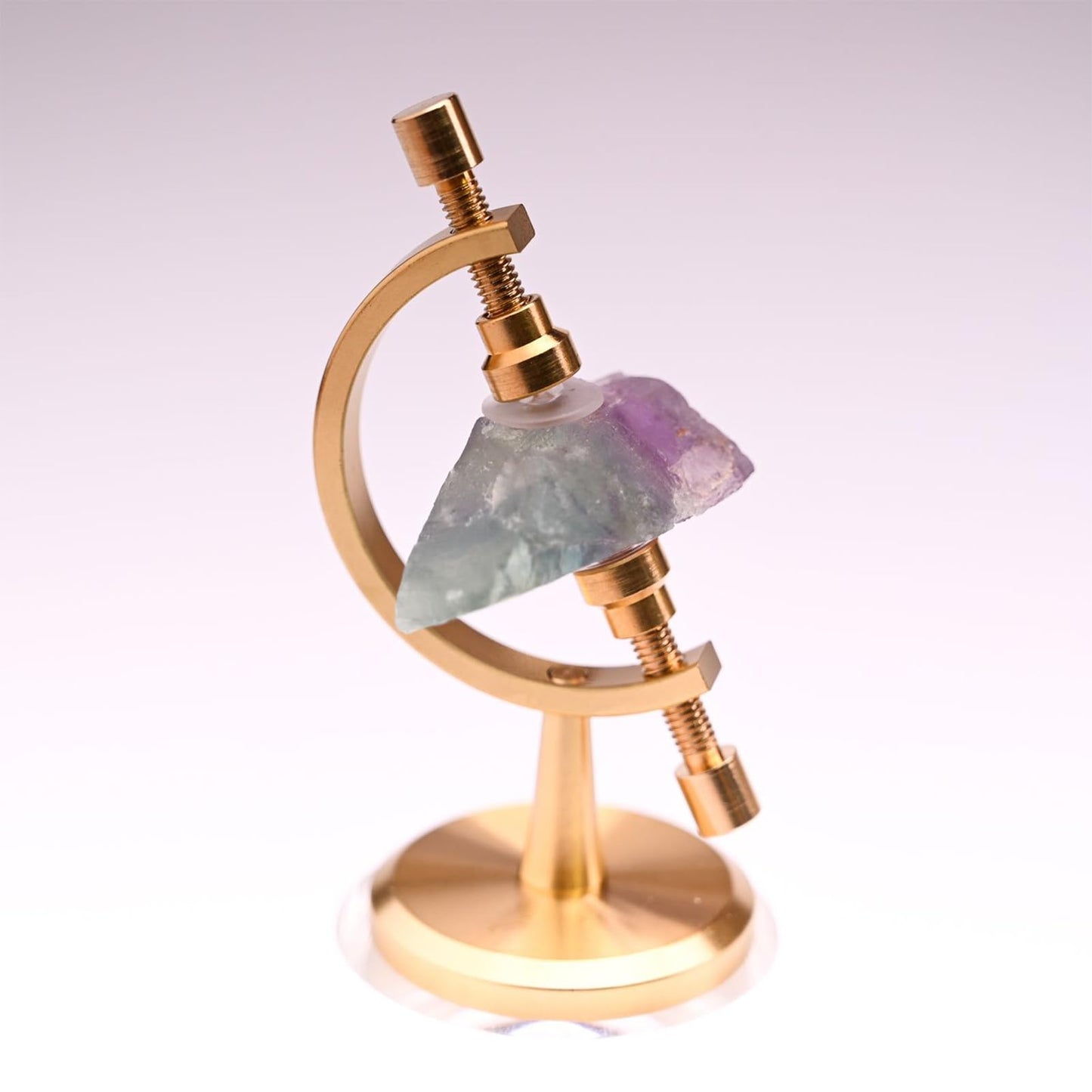 Rock Stands for Display - Adjustable Globe Holder with Padded Clip | Crystal Ball Stand for gemstone, Fossils, Minerals, Specimens, Collectibles, Ideal Art Craft Decoration for Table, Shelf, Bookshel