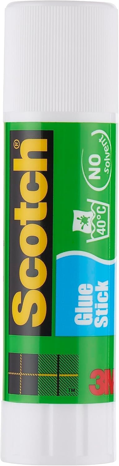 Scotch Permanent Glue Stick Solvent-free, 1 Pack of 5 Glue Sticks, 21g each - Water-based Strong-Hold Adhesive Stick for Arts & Crafts