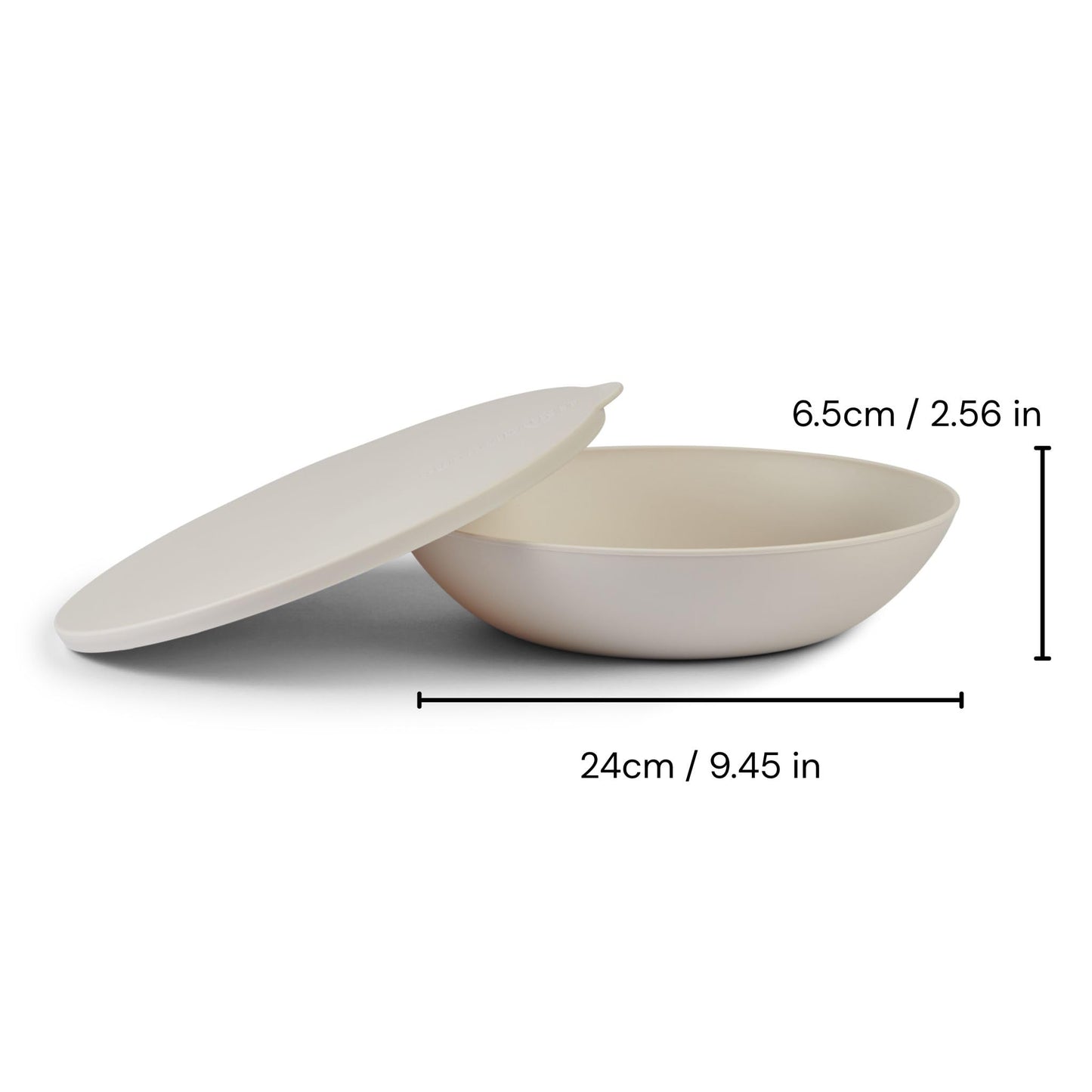 Put a lid on it Small Serving Bowl with Lid - Certified Recycled Food-Safe Plastic, BPA-Free, Dishwasher, Microwave, Fridge and Freezer Safe | 1.79qt | Salt