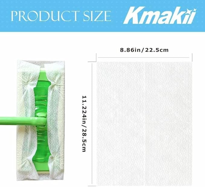 KMAKII Dry Sweeping Cloths Dry Mop Refills