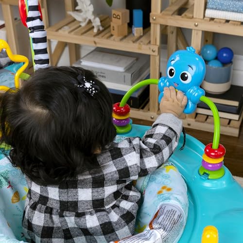 Baby Einstein, Ocean Explorers Curiosity Cove 2-in-1 Educational Activity Jumper and Floor Toy, Ages 6-12 Months