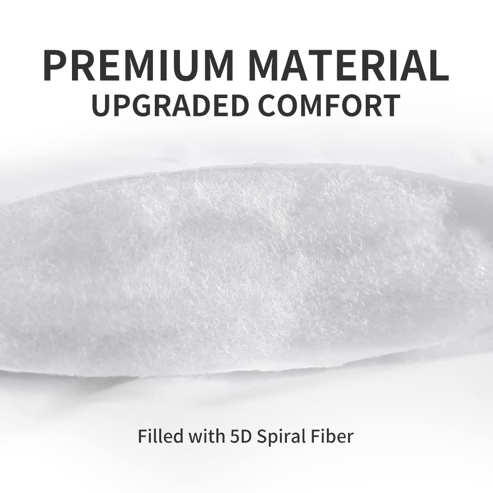 SLEEP ZONE Mattress Topper Twin Mattress Pad, Cooling Quilted Fitted Mattress Cover, Machine Washable Mattress Protector, Soft Fluffy Down Alternative, Deep Pocket 8~21 inch (White, Twin)