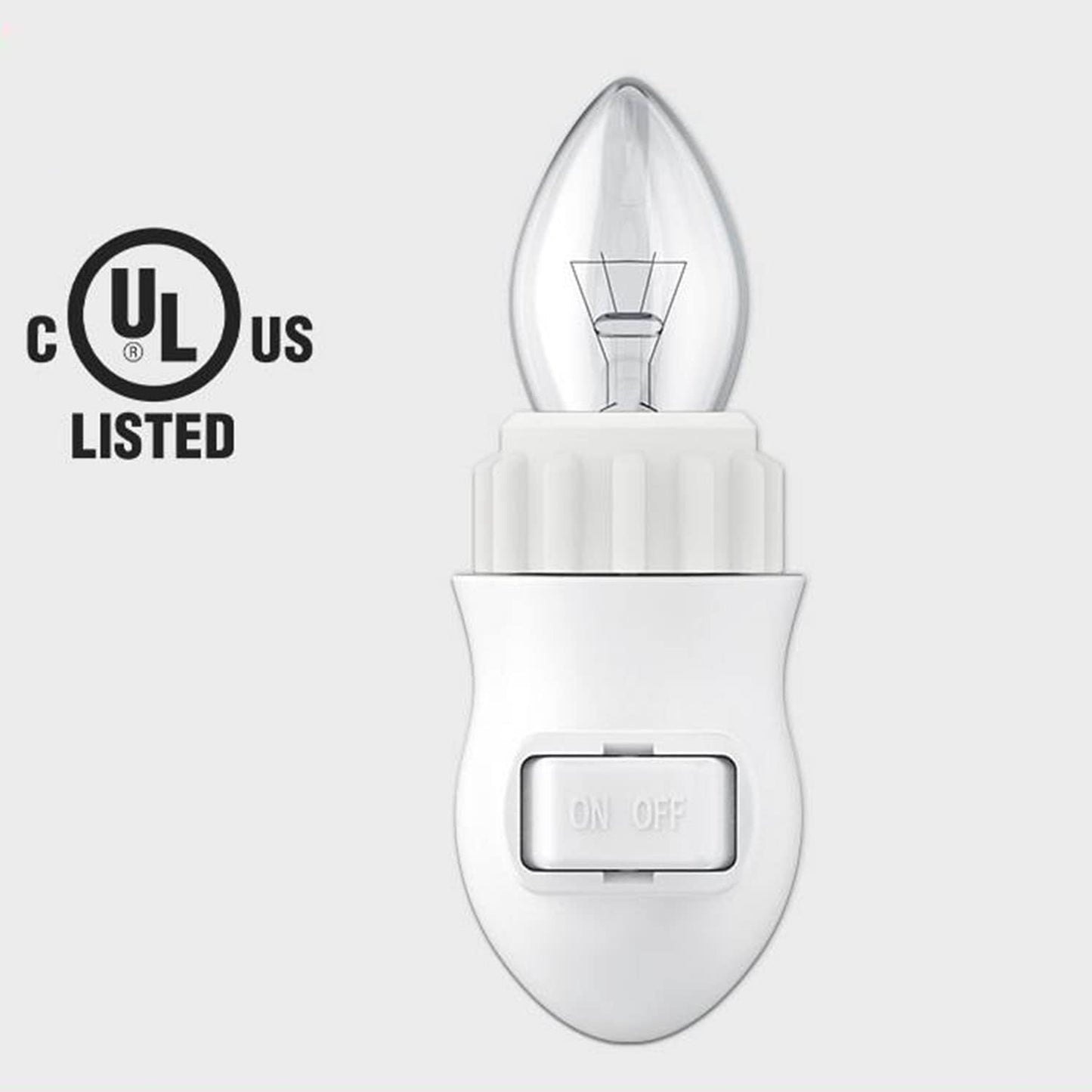 JNXQWE Plug in Night Light Module,Night Light Plug with ON/Off Switch,E12 Base Socket Night Light for Himalayan Crystal Salt Night Light,Wall Light(with Waterproof Gear)