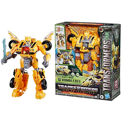 Transformers Toys Rise of the Beasts Film, Beast-Mode Bumblebee Action Figure, Ages 6 and up, 25 cm