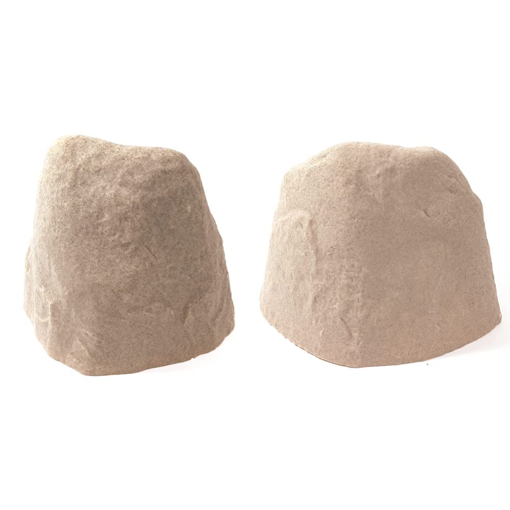 Emsco Group Landscape Rock – Natural Sandstone Appearance – Small – Lightweight – Easy to Install & 2182 Medium – Lightweight Landscape Rock-Resin, Sandstone