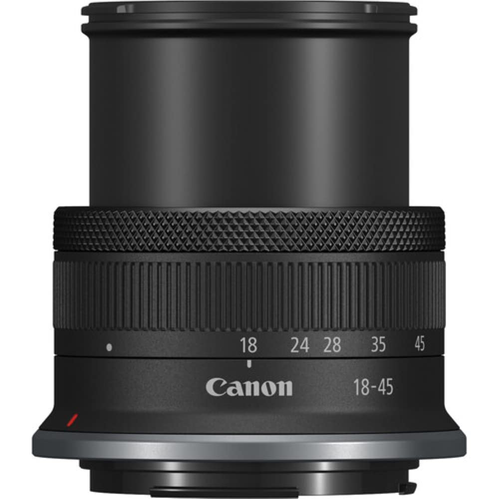 Canon EOS R100 Mirrorless Camera with RF-S18-45mm F4.5-6.3 IS STM Lens Kit, 24.1 Megapixel CMOS (APS-C) Sensor, 4K Video, RF Mount | Black Bundled with 64GB Memory Card & Camera Shoulder Bag (3 Items)