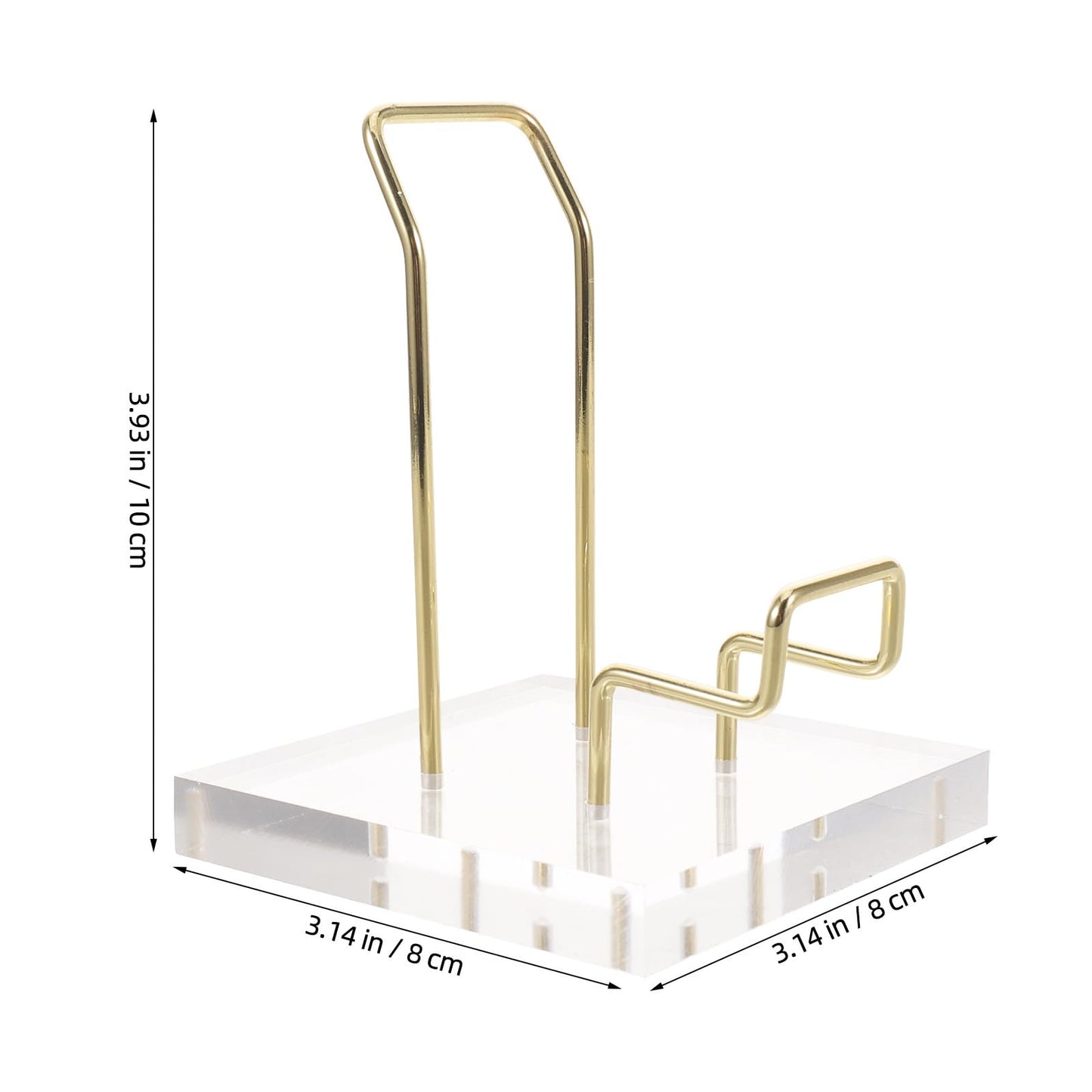 FUOYLOO Acrylic Crystal Mineral Display Shelf, Modern Transparent Organizer Rack for Natural Stone, Ore, Jewelry, for Retail Store/Office/Party Decoration
