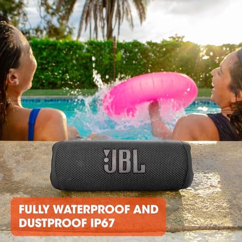 JBL Flip 6 Portable Bluetooth Speaker with 2-Way Speaker System and Powerful JBL Original Pro Sound, Up to 12 Hours of Playtime, Black