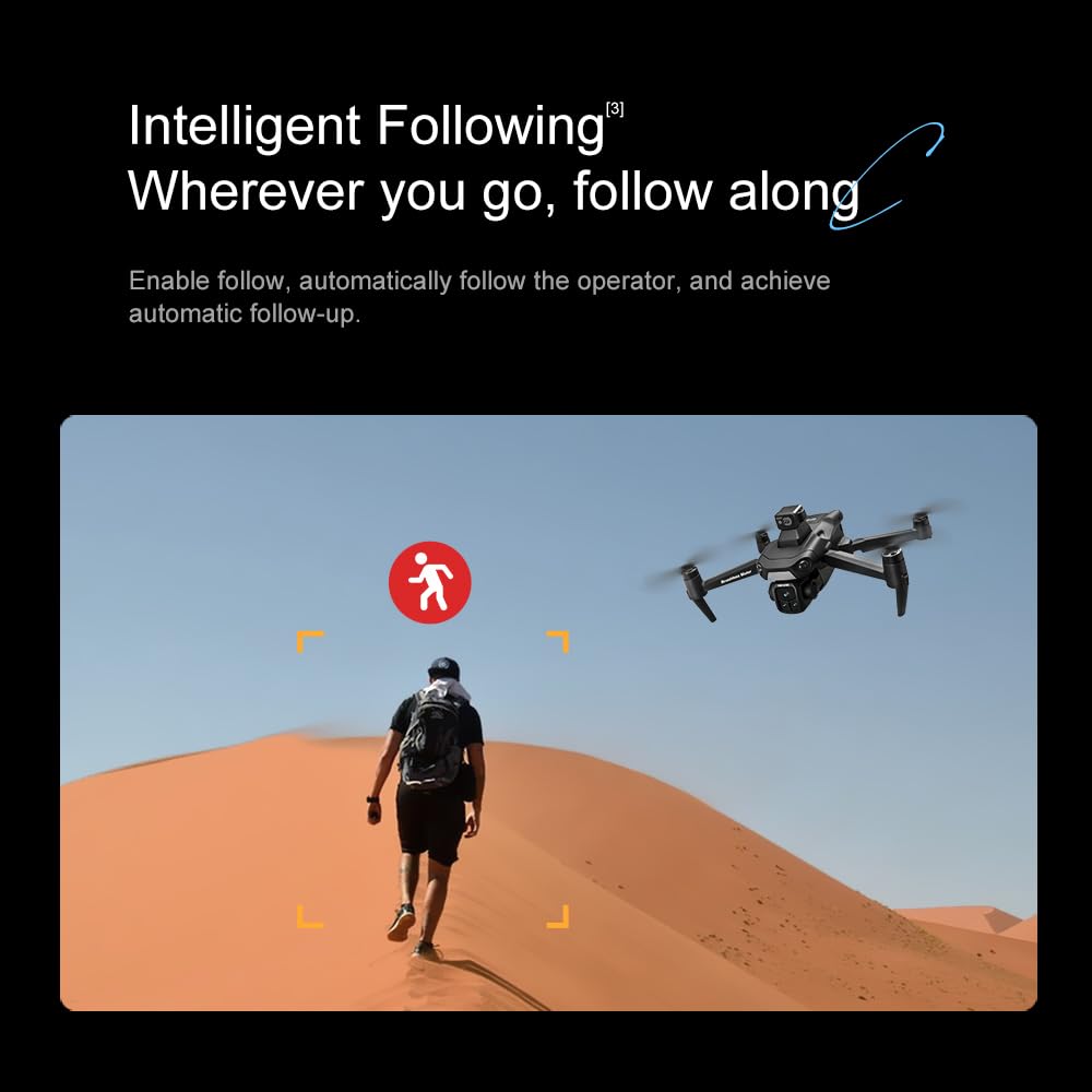V918 GPS Drone with Camera for Adults 4K, RC Drones with 5 inch HD Screen, 50 Mins Flight Time, 3KM Long Control Range, 360° Obstacle Avoidance, Headless Mode, Auto Return, Circle Fly and Follow Me, Lightweight and Foldable Quadcopter for Beginner Gifts T