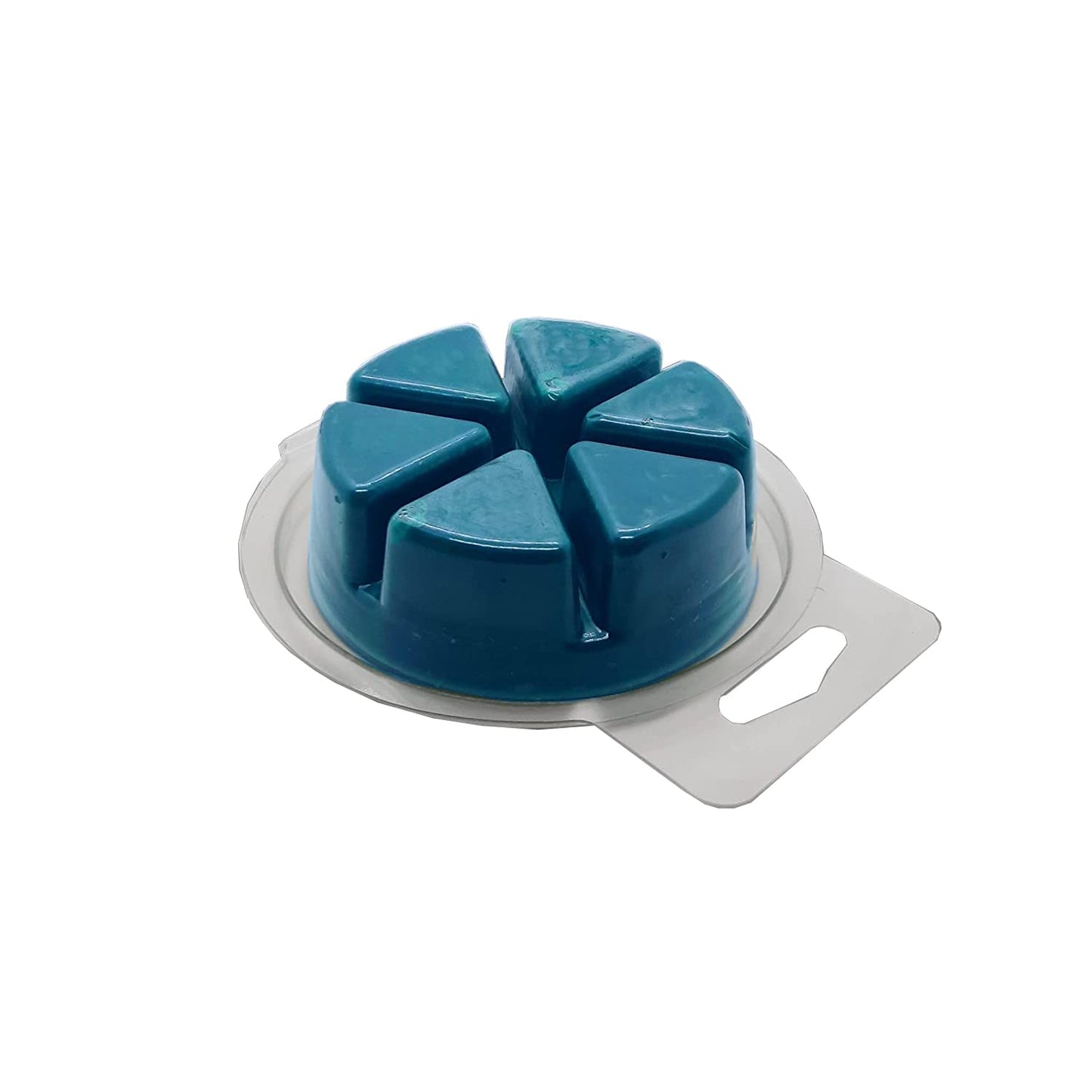 North Mountain Supply PET Wax Melt Clamshell Molds – Pie-Shaped 6-Cavity – 2.5 Ounce Capacity – Pack of 30 – BPA-Free, Reusable