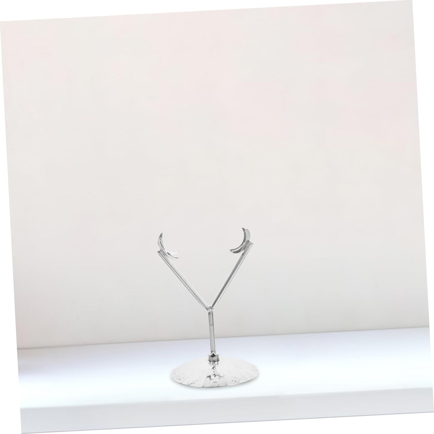 ABOOFAN Display Pedestal for Rocks Rhombus Ore Bracket Adjustable Metal Crystal Holder Stone Display Stand Diamond Shape Base Holder for Raw Gems Home Decor Stand