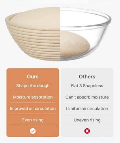 Liliadon Sourdough Starter Kit - Bread Proofing Basket Set - Baking Accessories - Gift Set