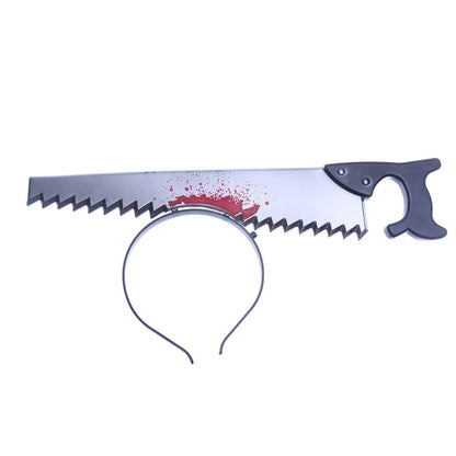 CCINEE 4 Pieces Halloween Costume Headbands, Scary Knife Headband Accessory Horrible Funny Photo Prop for Haslloween Party Favors