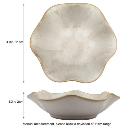 Ceramic Leaf Dish, Tiny Key Bowl, Small Ring Dishes Holder, Jewelry Plate, Trinket, Nightstand Decor for Entryway Table Home Decor Gift for Mom, Women, Girls