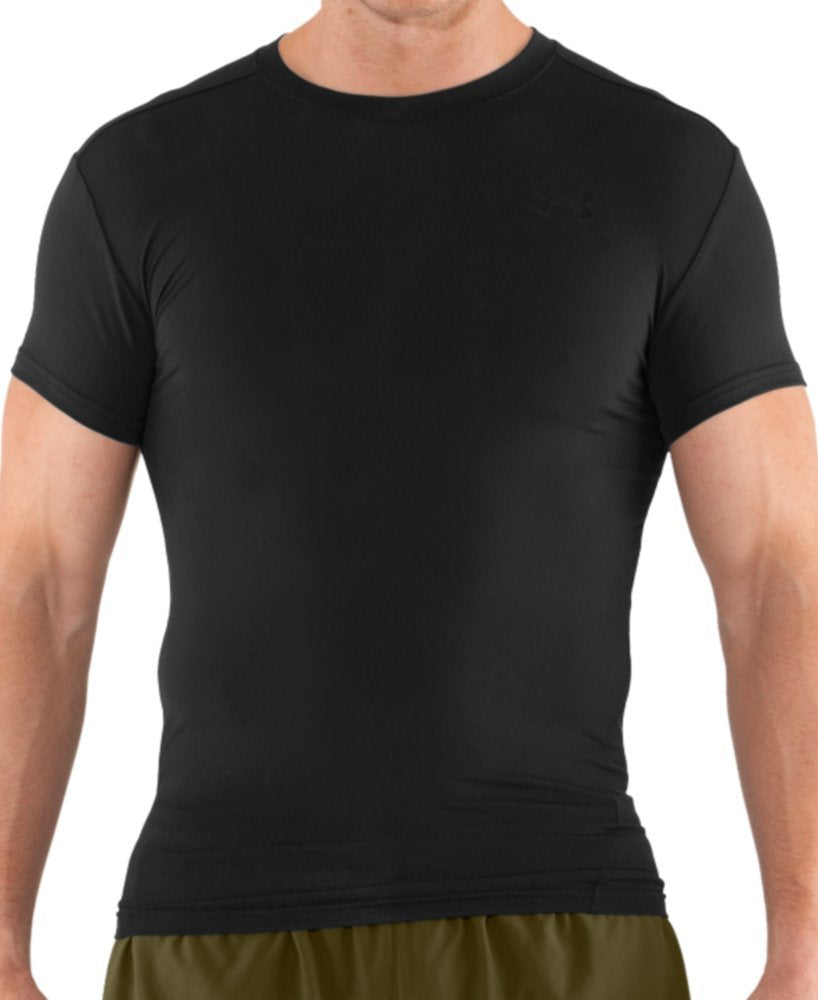 Under Armour Men's Tactical HeatGear® Compression Short Sleeve T-Shirt LG Black