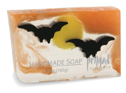 Primal Elements Glycerin Bar Soap | Helps All Skin Types, Sensitive, Oily & Dry Skin | NO PARABENS, VEGAN, GLUTEN FREE, 100% VEGETABLE BASE - (Bats)