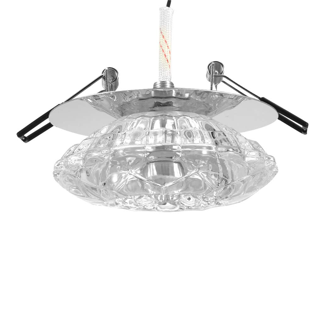 Haofy Ceiling Crystal Light Fixture, LED Recessed Lamp, Modern Chandelier Home Lighting Fixtures for Bathroom, Living Room, Porch, Kitchen, Bedroom, Hallway(Cold Light)