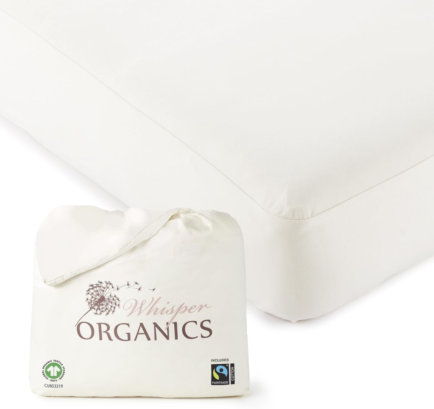 Organic Waterproof Mattress Protector Twin XL - 100% Waterproof Mattress Pad with Quiet & Breathable Triple Layer Protection - Fairtrade & GOTS Certified Durable Machine Washable Design (Twin XL)