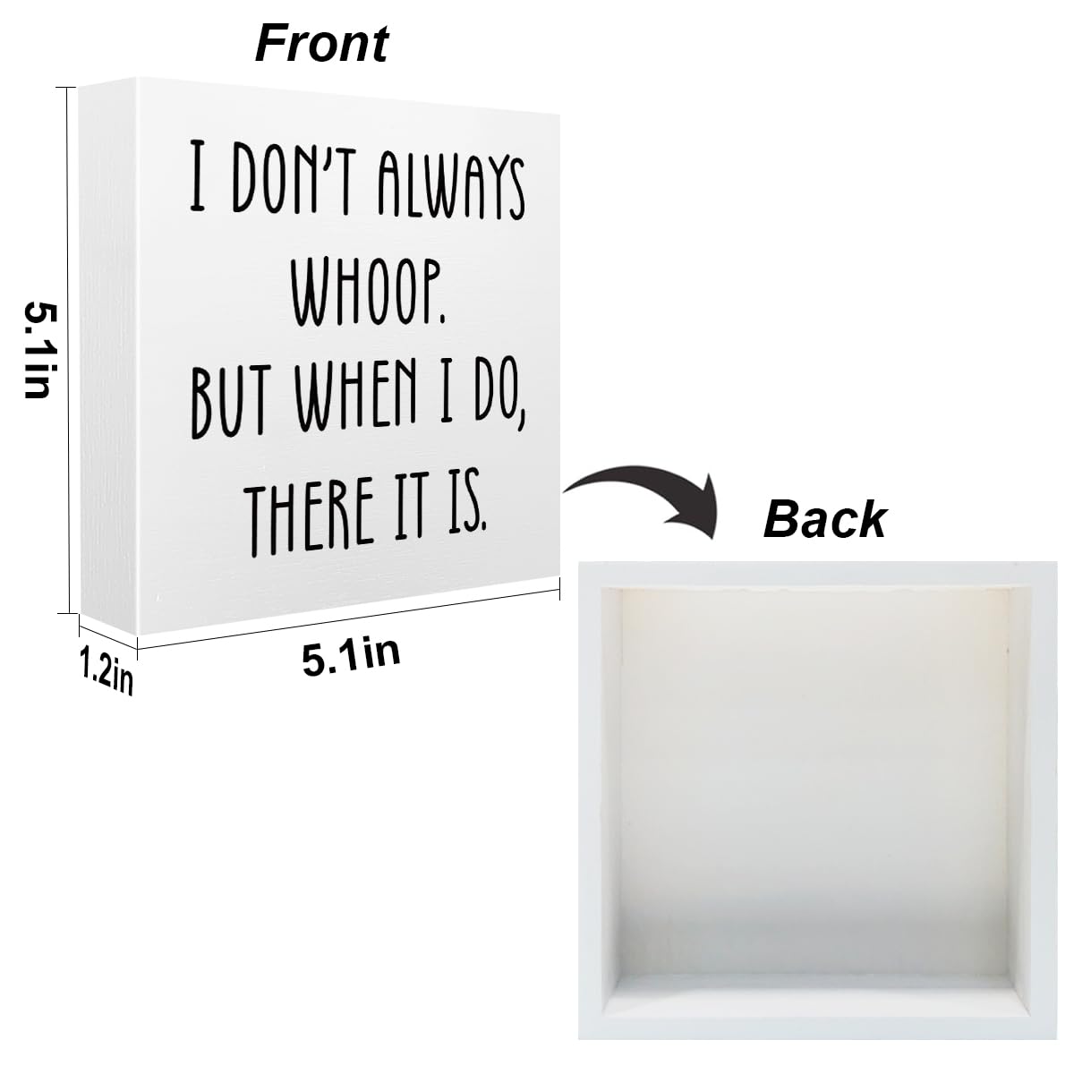 Funny Quotes Office Supplies Rustic Desk Decor White Wooden Box Sign Humor Novelty Office Organization Graduation Gifts Wood Plaque Cubicle Accessories Home Shelf Table Centerpiece Bedroom Decorations