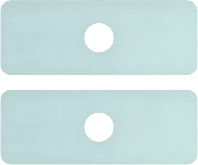Kitchen Sink Splash Guard 2 PCS 14.7 Inch Sink Faucet Mat Splash Guard