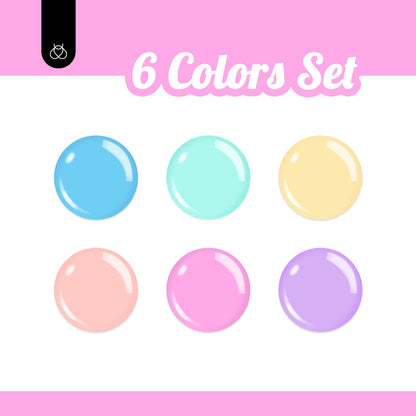 Beetles Jelly Gel Nail Polish Set, 6 Colors Milky White Nude Pink Brown Sheer Gel Polish Kit Nail Concealer Translucent Effect Soak Off Uv French Nail Art Gift for Women Ultimate Monochrome Collection