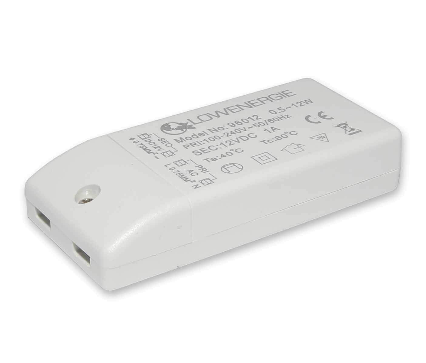 LOWENERGIE LED Driver Power Supply Transformer, 12w 240V - DC 12V, for Light Strips, LED Bulbs and Ring Doorbell (3)