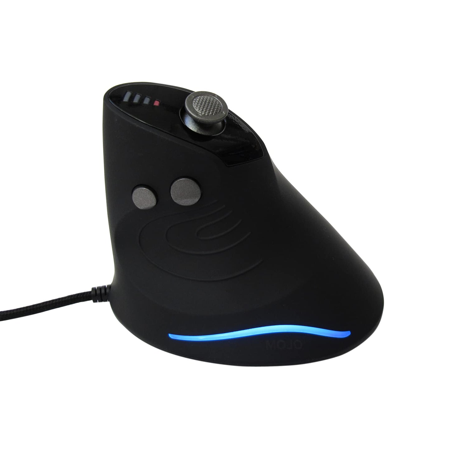 MOJO Silent Dual Mode Wireless Rechargeable Gaming Mouse - Ultra Fast Tournament Level Performance Mouse for PC Gaming w/Adjustable DPI (1000-4800), Custom Software, Macros, and More