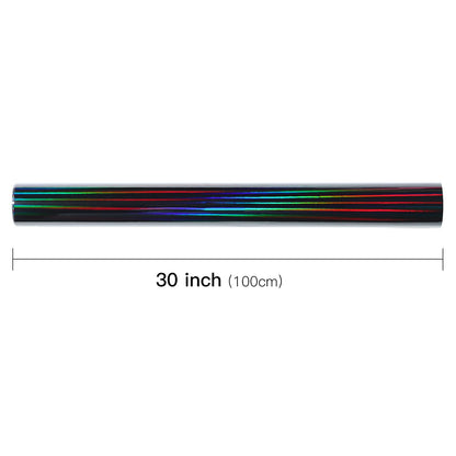 LeZakaa Black Wrapping Paper Roll, Holographic Iridescent Wrapping Paper for Birthday, Valentine's, Halloween, Holiday Party, Large Roll, 30 inches x 32.8 Feet (92.9 sq.ft.)
