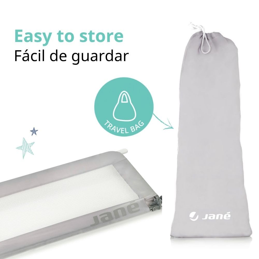 Jané Folding Bed Rail 90 cm Long Carry Bag Extra High Breathable