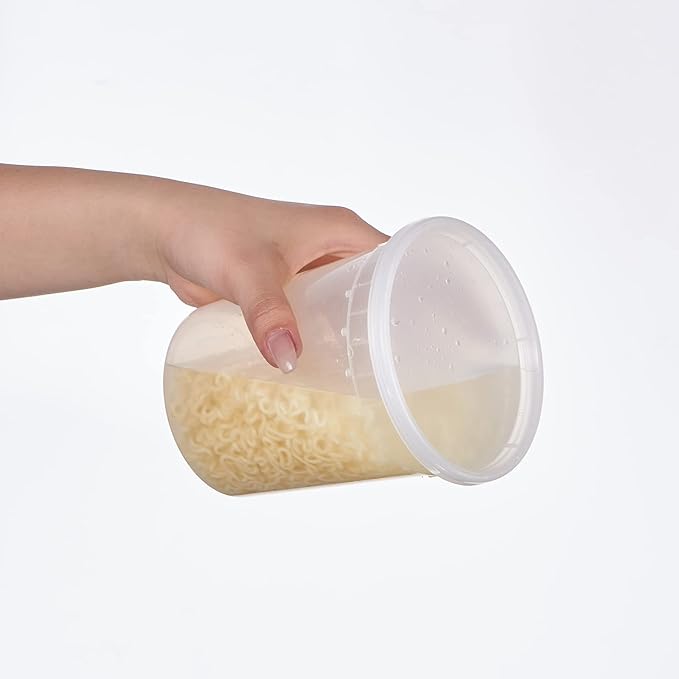 32oz Plastic Deli Containers, 24 Sets