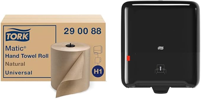 Tork Matic Paper Hand Towel Roll Natural H1 and Tork Matic Paper Towel