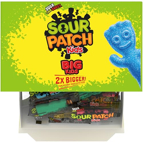 SOUR PATCH KIDS Big Kids Individually Wrapped Soft & Chewy Candy, Bulk Candy, 240 Count Box