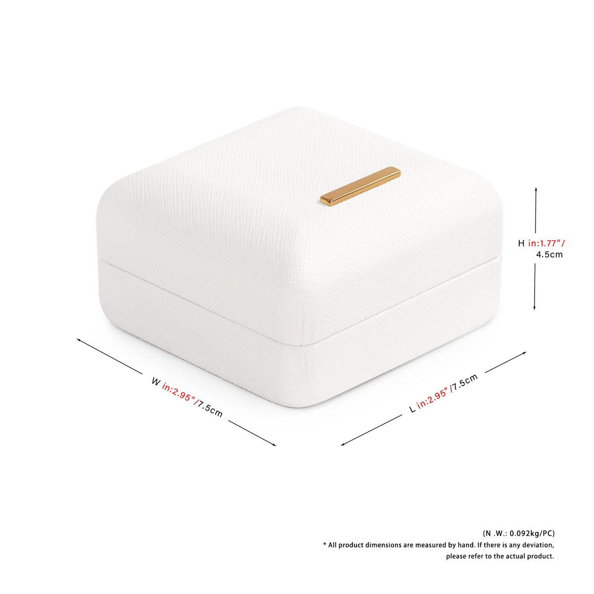 Woodten Premium PU Leather Necklace Gift Box Vintage Pendant Storage Case Velvet Interior Jewelry Pendant Necklace Box