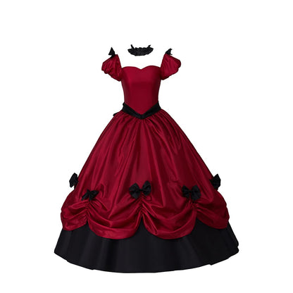 SFWXCOS Gothic Southern Belle Victorian Marie Antoinette Wedding Ball Gown Rococo Masquerade Prom Dress XXL