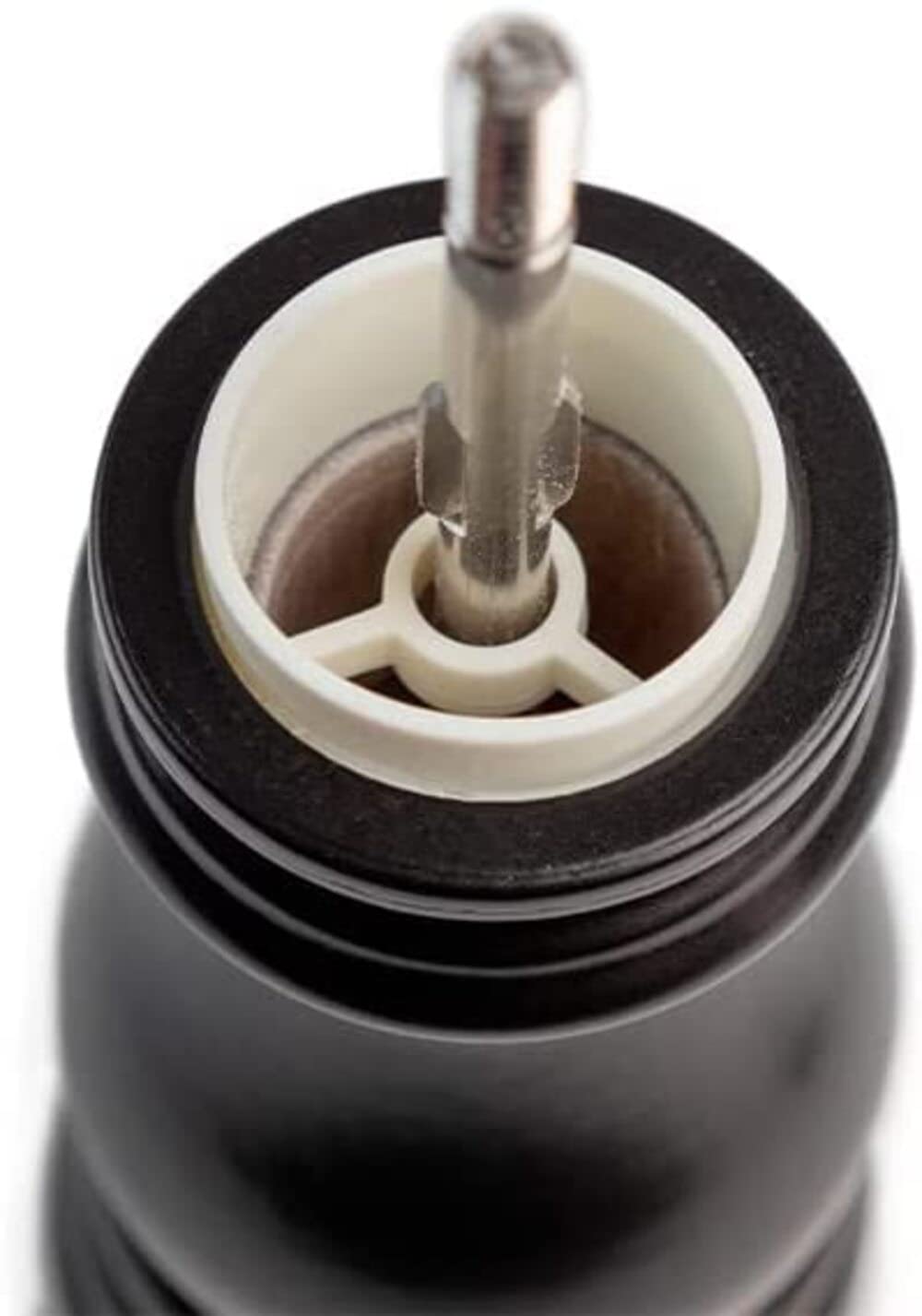 PEUGEOT - Paris u'Select Zirlion Salt Mill, Satin Black, 9 in - Adjustable Grind - Made in France - Sustainably Sourced Wood