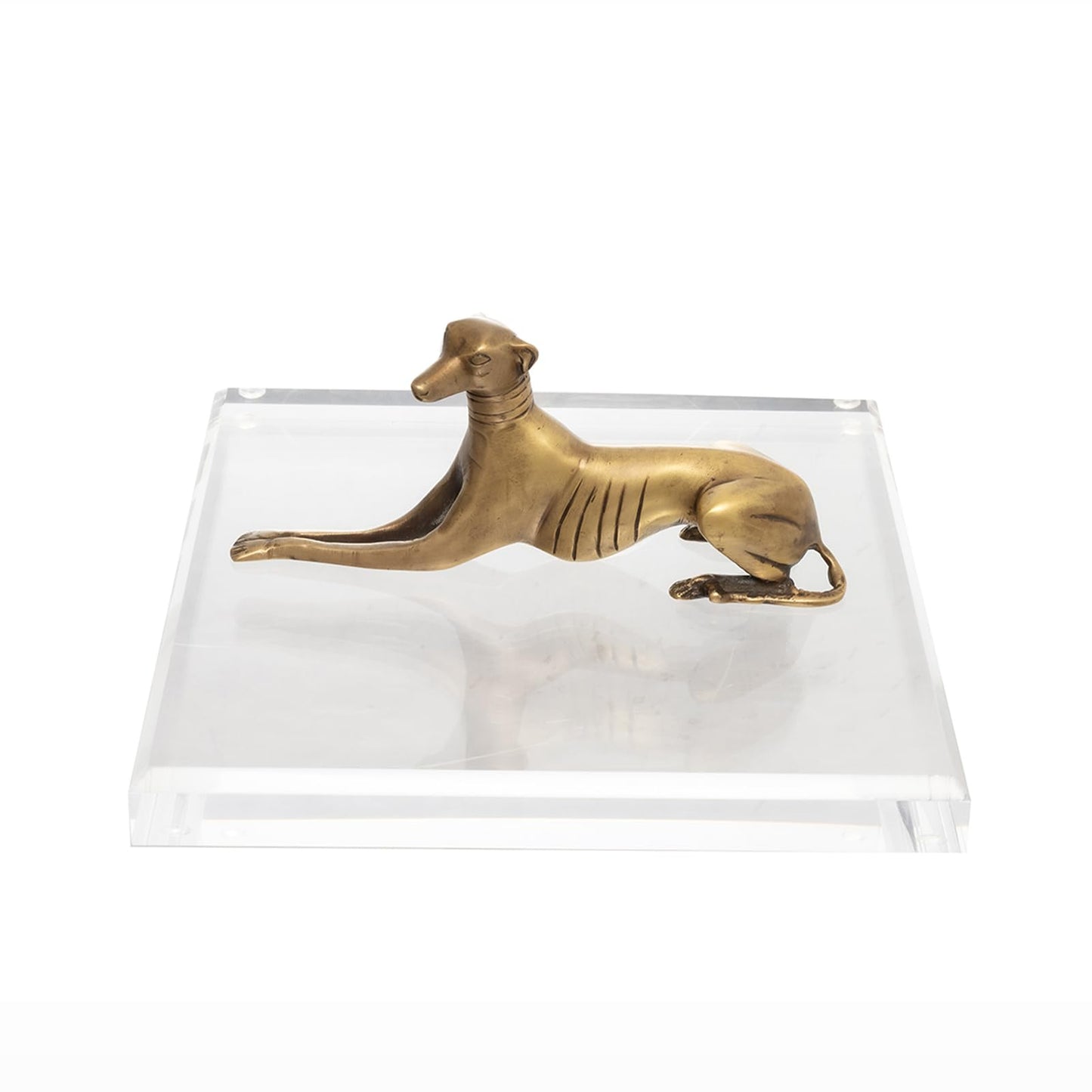 CiaoHER 1in Thickness Beveled Acrylic Square Display Block Clear Polished Pedestal Stand Riser (10x10, 1pack)