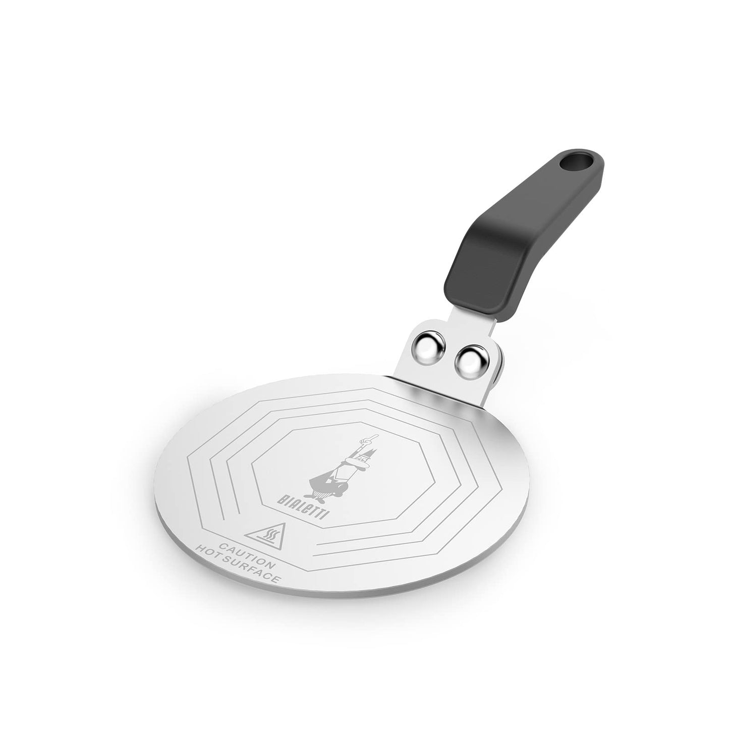 Bialetti Stainless Steel Plate, Heat Diffuser Cooking Induction Adapter, Steel, 6 pints